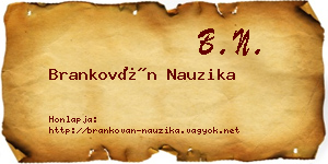 Brankován Nauzika névjegykártya